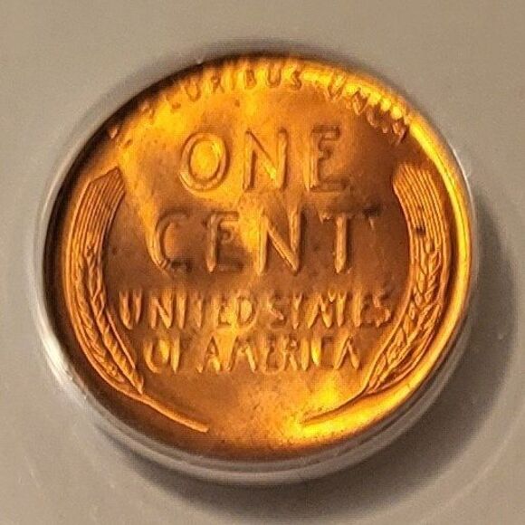 1942 D Lincoln Wheat Cent MS65 RED ANACS - Picture 4 of 4